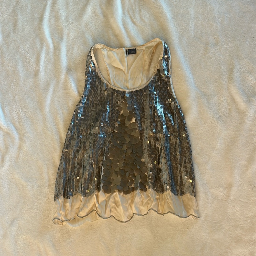 Sparkle and Fade Sequin Tank Top